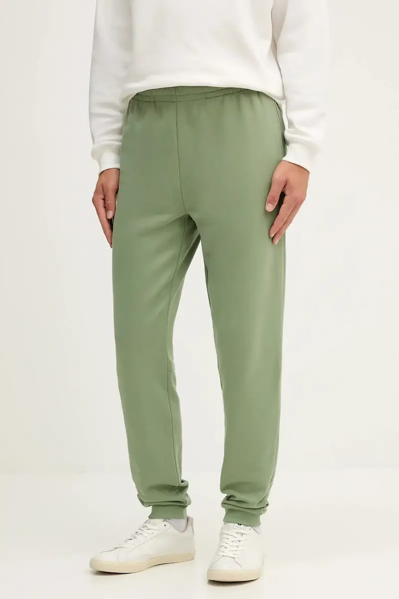 pantaloni tuta di cotone uomo colore verde XH9833