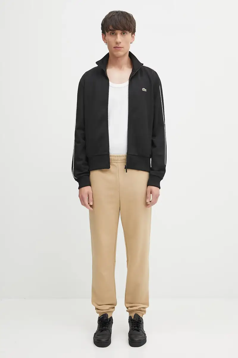 pantaloni tuta di cotone uomo colore verde XH9833 Beige miniatura 5