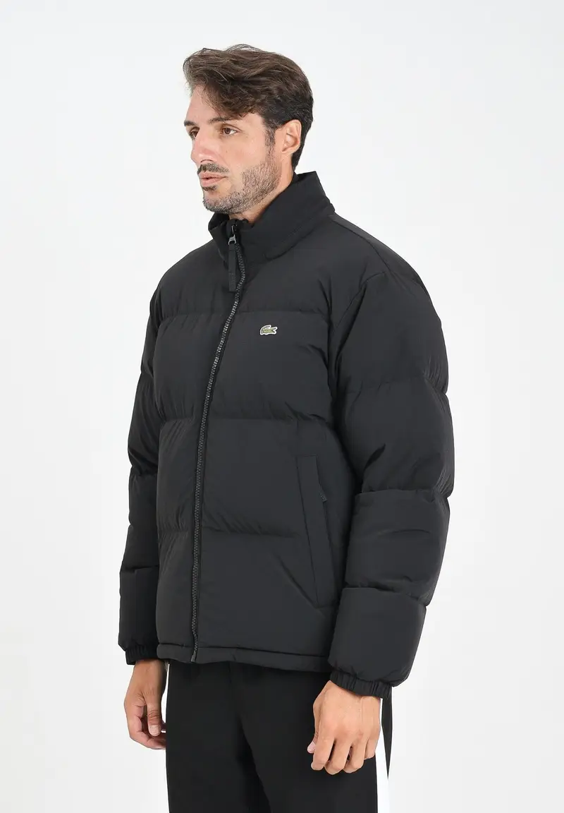 LACOSTE Piumino nero da uomo