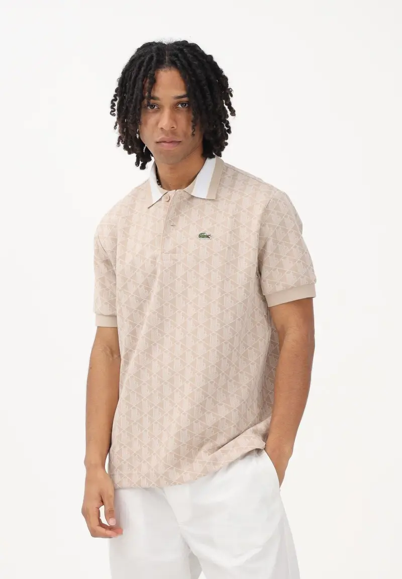 Lacoste Polo Uomo Beige 4346536 miniatura 2