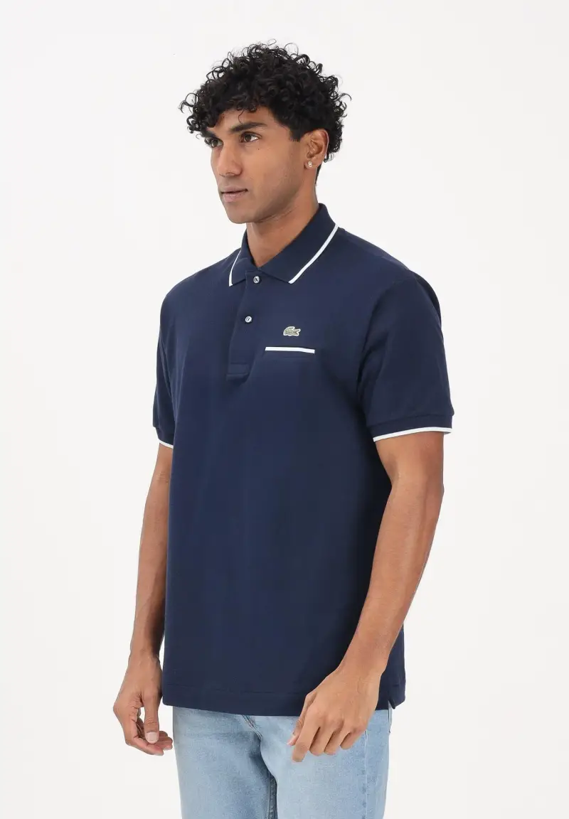 Polo a manica corta classic fit L 12 12 blu da uomo