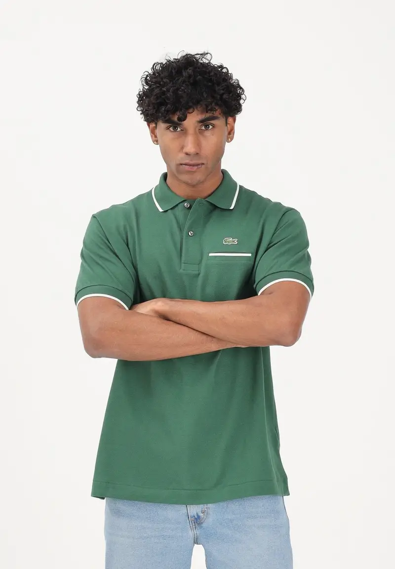 Lacoste Polo Uomo Verde 4267783 miniatura 2