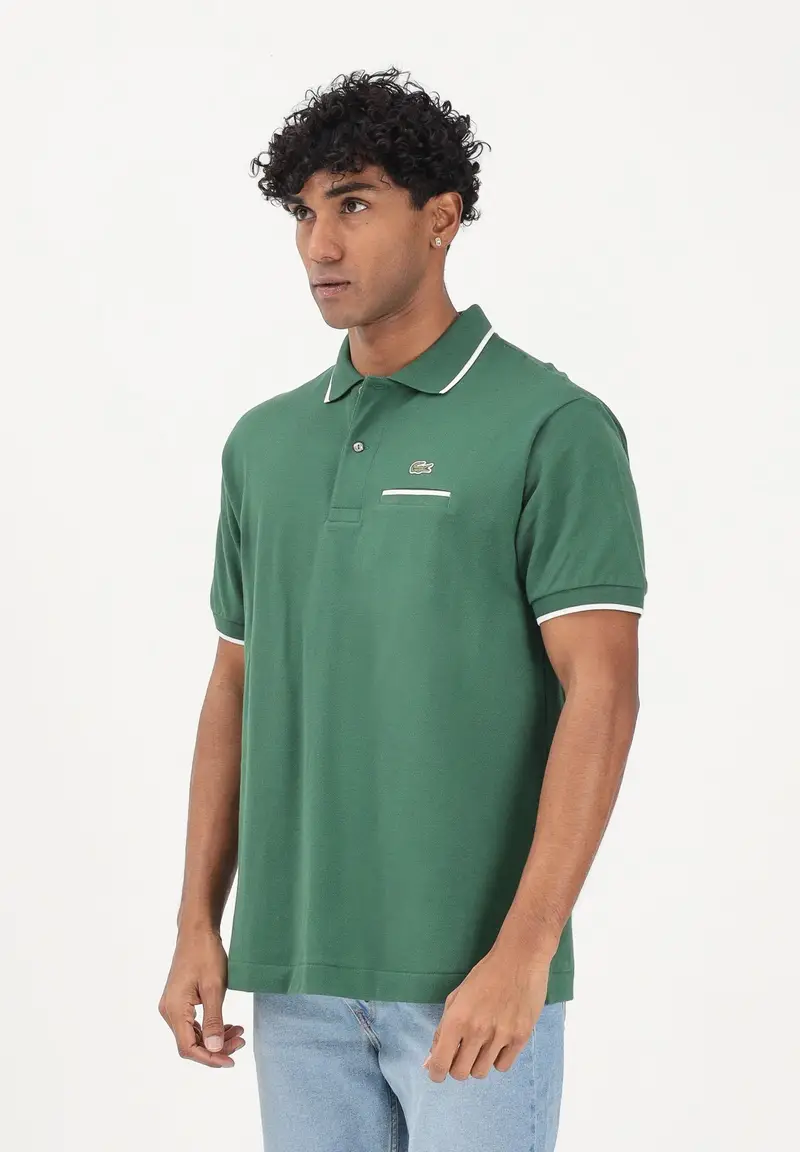 Polo a manica corta classic fit L 12 12 verde da uomo