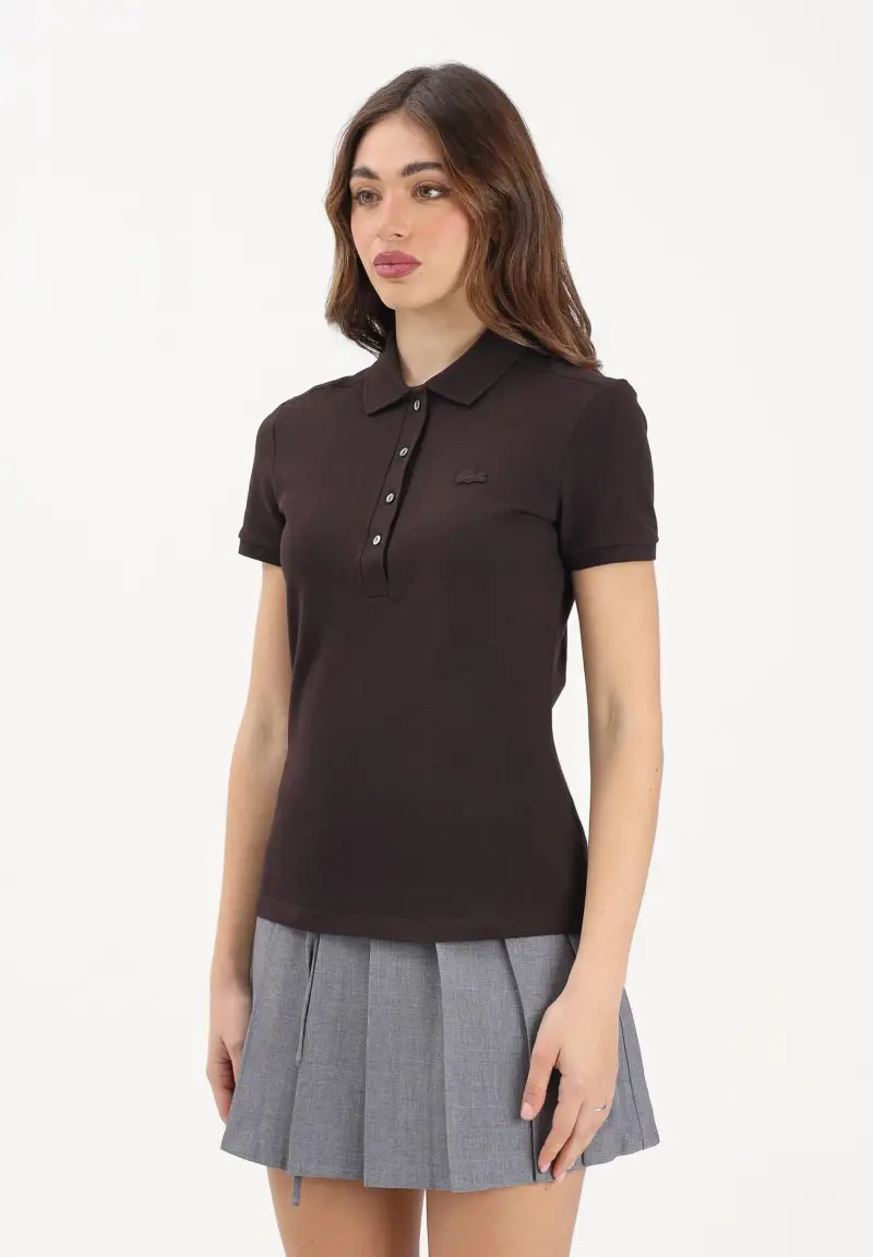 Lacoste Polo Donna Marrone 4216970