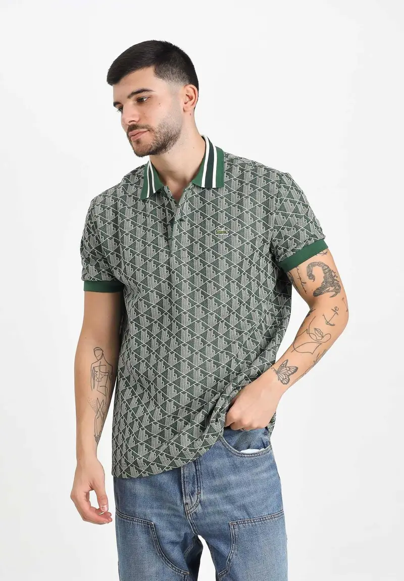 Lacoste Polo Uomo Verde 4158304 miniatura 2