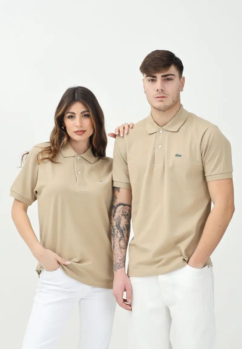 Lacoste Polo Donna Beige 4158340 miniatura 2
