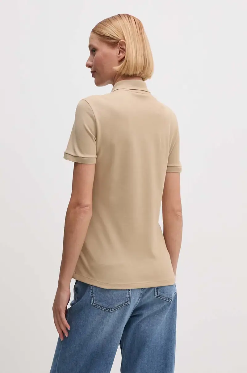 Lacoste Polo Donna Beige 3423351 miniatura 3