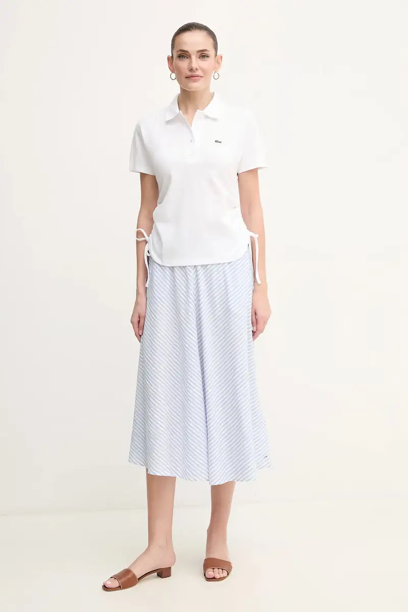 Lacoste Polo Donna Bianco 3124529 miniatura 2