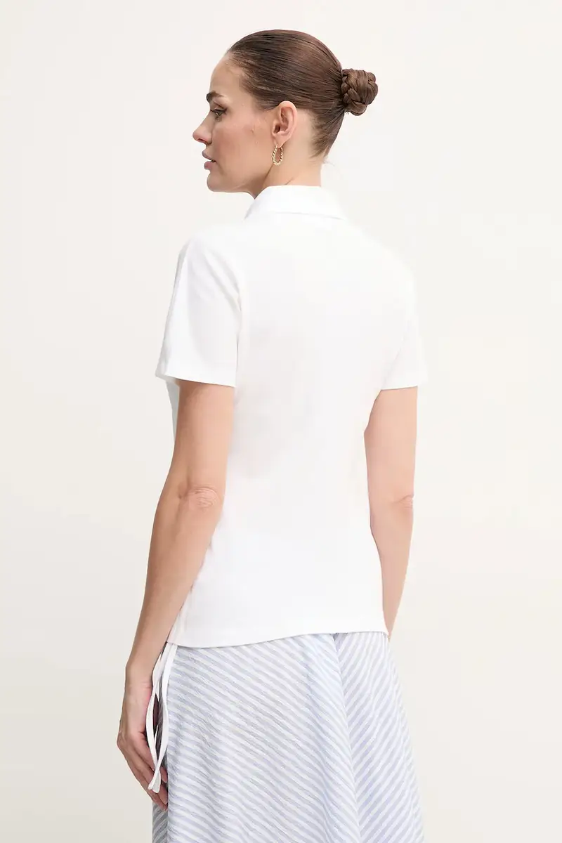 Lacoste Polo Donna Bianco 3124529 miniatura 3
