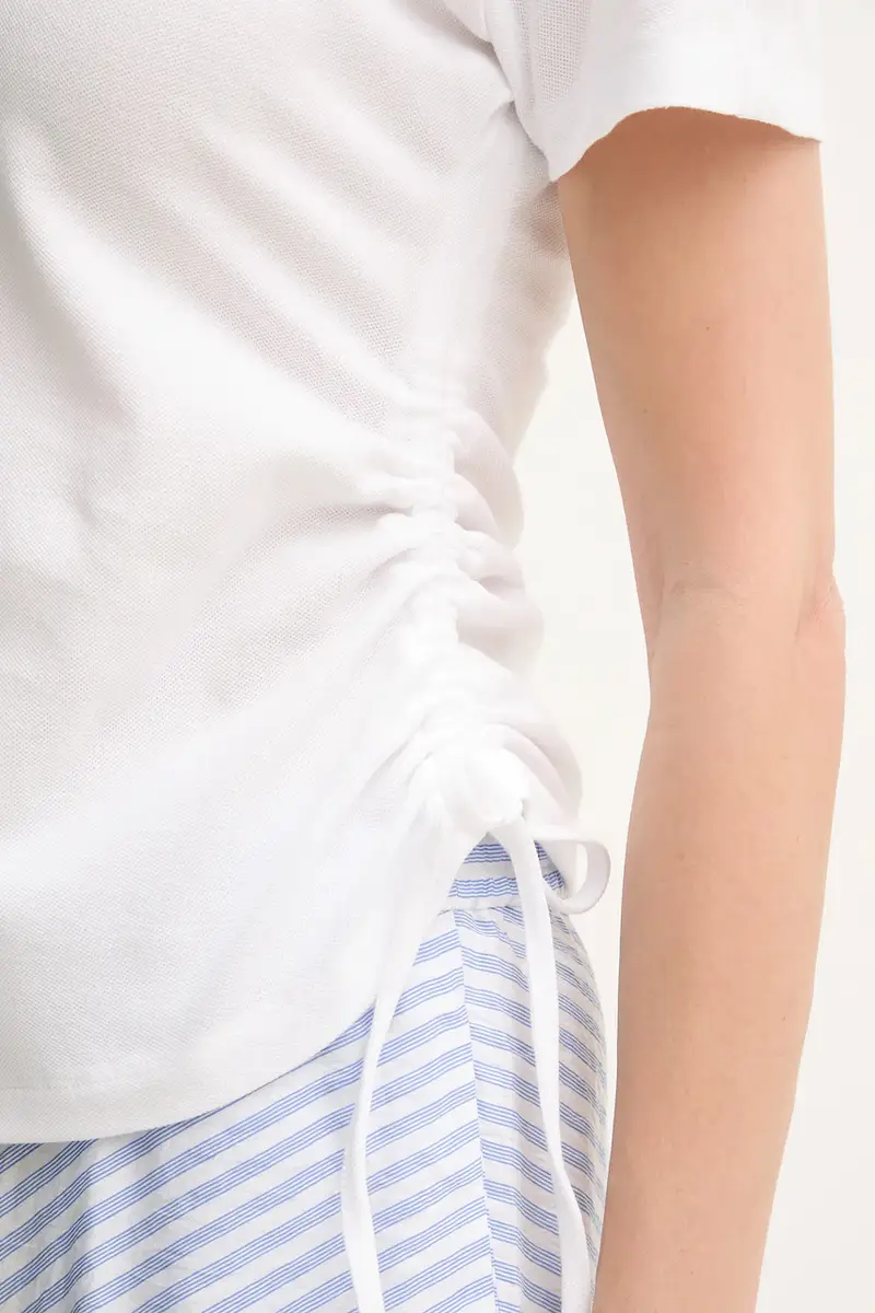 Lacoste Polo Donna Bianco 3124529 miniatura 5