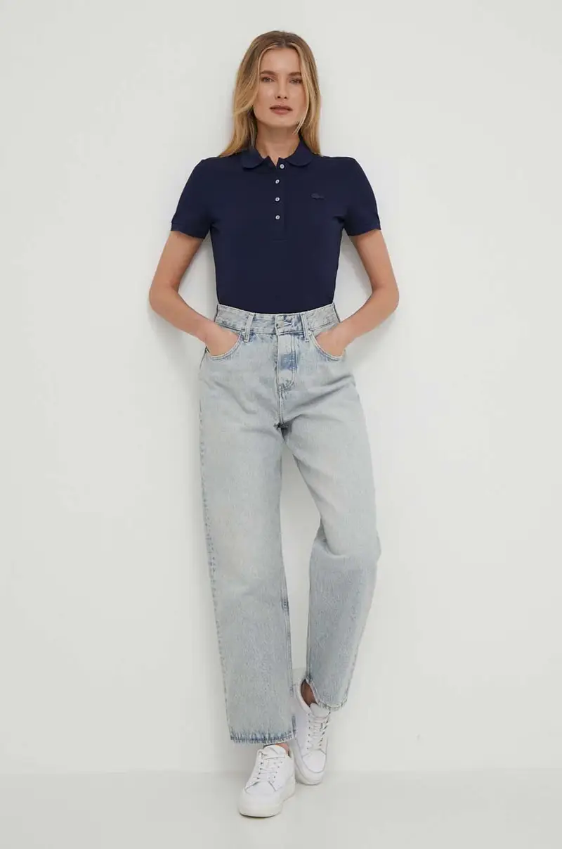 Lacoste Polo Donna Blu 3133123 miniatura 2