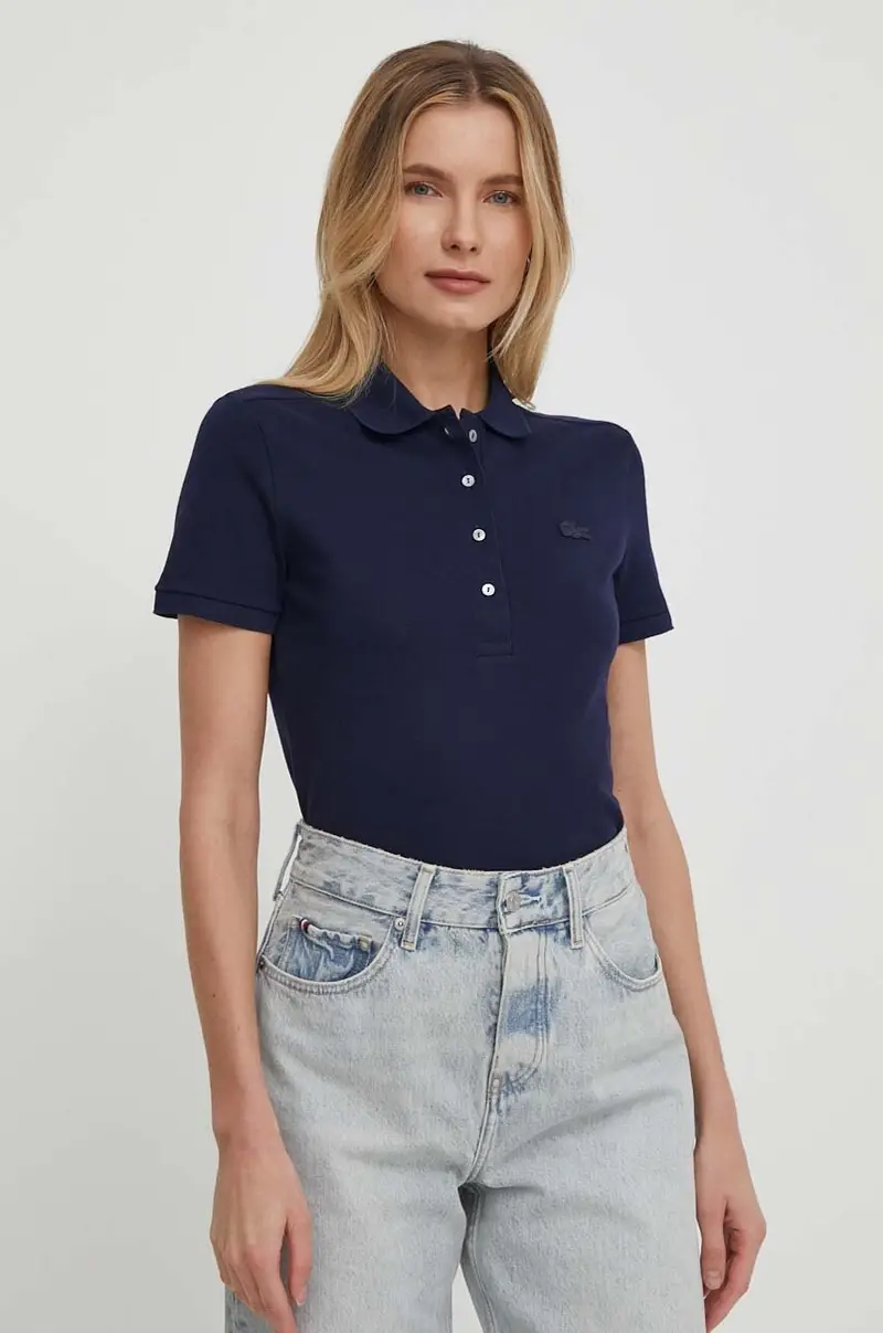 Lacoste Polo Donna Blu 3133123 miniatura 4