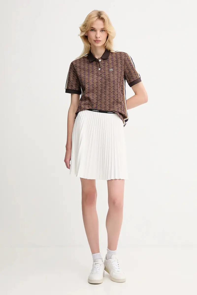 Lacoste Polo Donna Marrone 3425291 miniatura 2