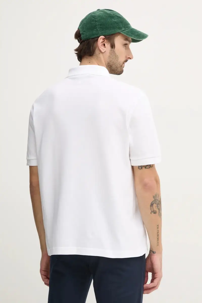 polo in cotone colore beige con applicazione PH2751 miniatura 3