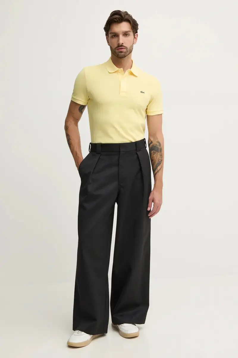 polo in cotone colore bianco Giallo miniatura 2