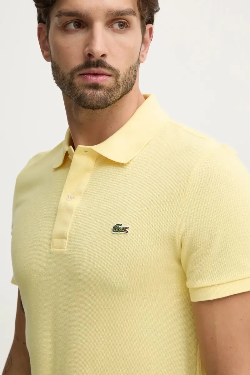 polo in cotone colore bianco Giallo miniatura 4