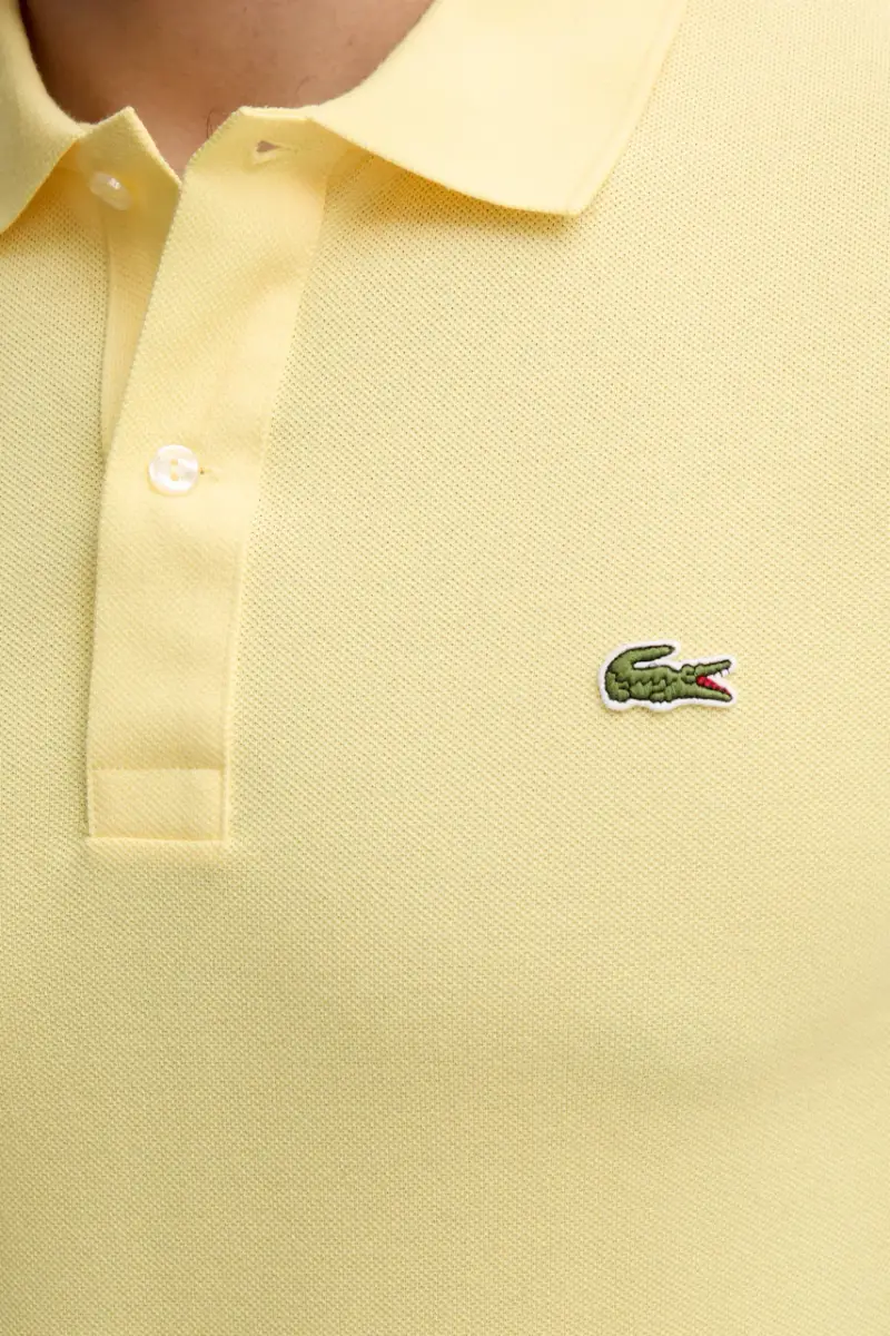 polo in cotone colore bianco Giallo miniatura 5