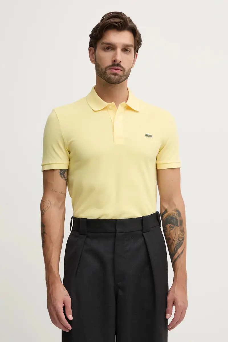 polo in cotone colore bianco Giallo