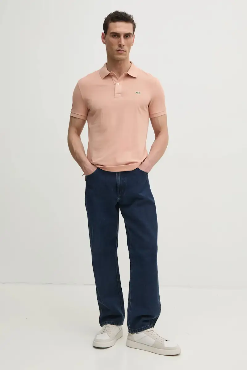 polo in cotone colore bianco PH4012 Arancione miniatura 2