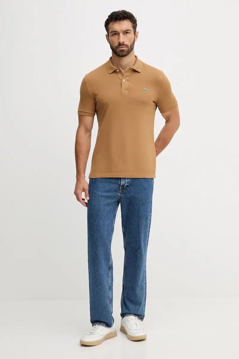 polo in cotone colore bianco PH4012 Beige miniatura 2