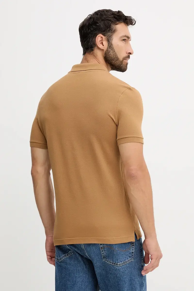 polo in cotone colore bianco PH4012 Beige miniatura 3