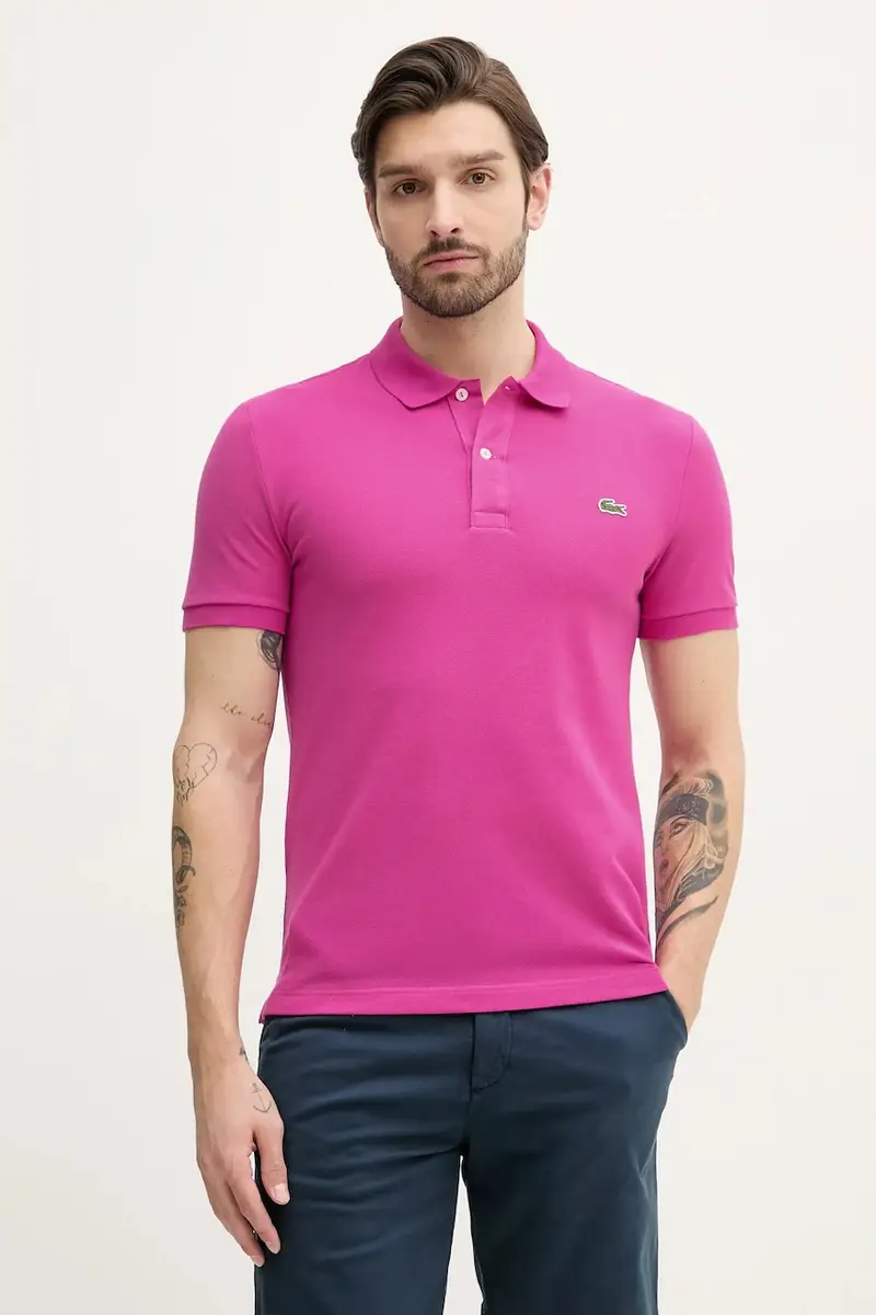 polo in cotone colore bianco PH4012 Rosa