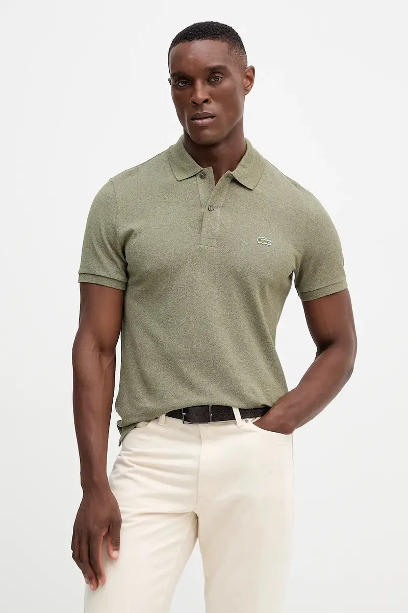 polo in cotone colore bianco PH4012 Verde