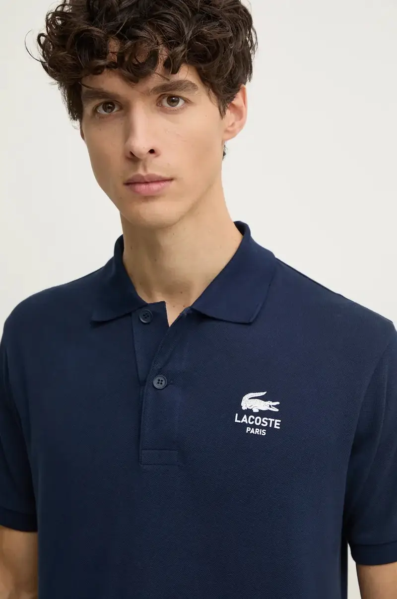 polo in cotone colore blu navy PH2723 miniatura 4