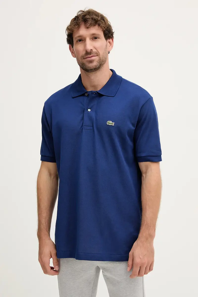 polo in cotone colore verde Blu navy