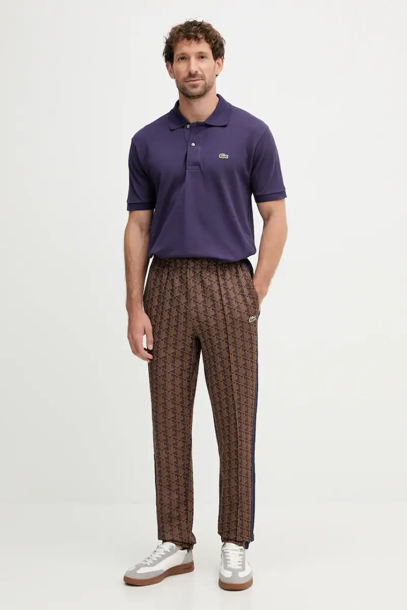 polo in cotone colore verde Violetto miniatura 2