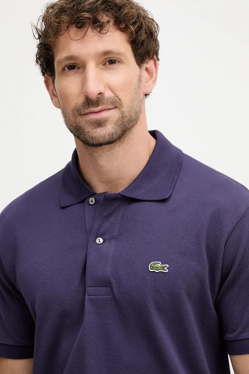 polo in cotone colore verde Violetto miniatura 4