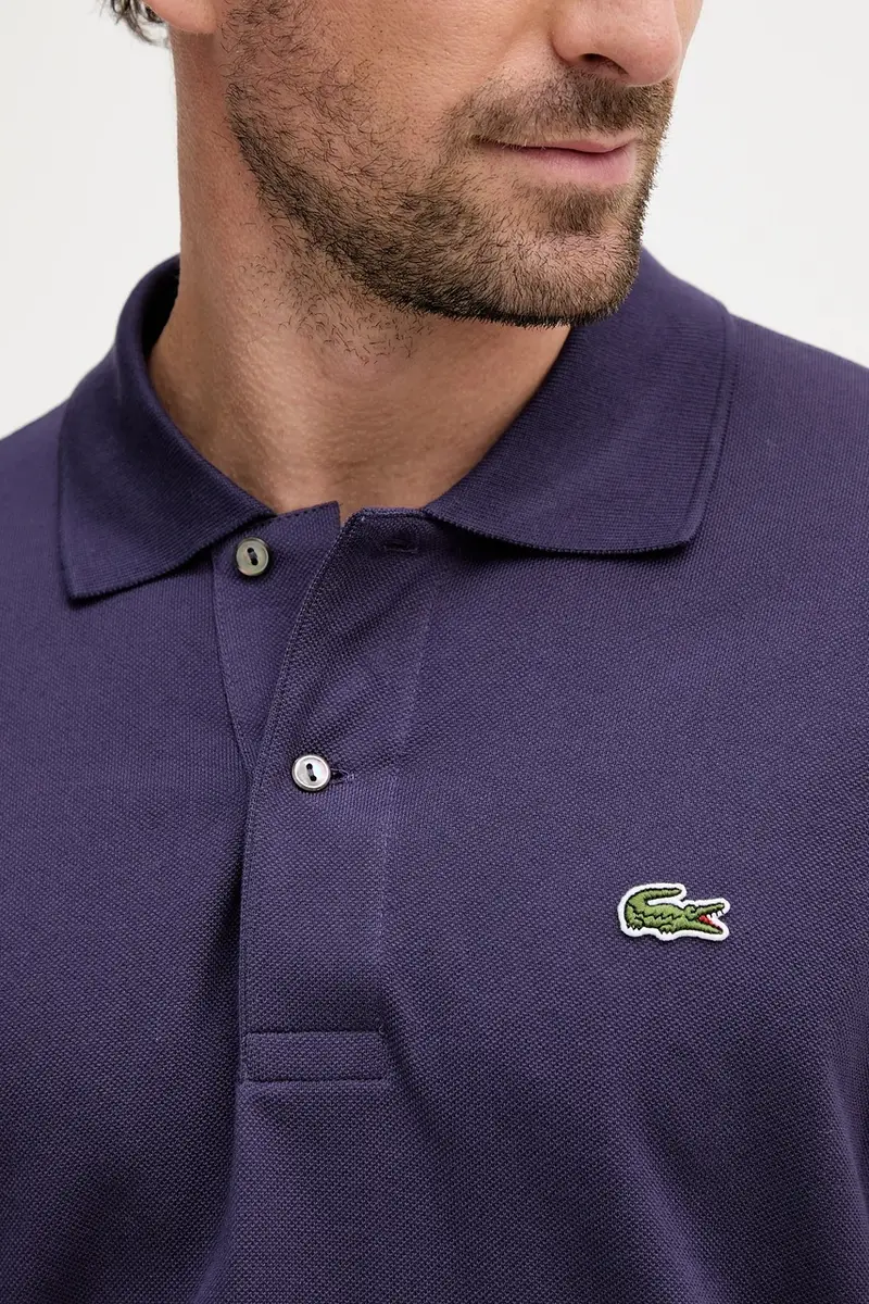 polo in cotone colore verde Violetto miniatura 5