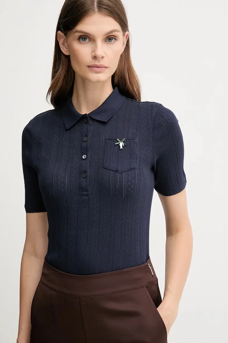 Lacoste Polo Donna Blu 3424320 miniatura 4