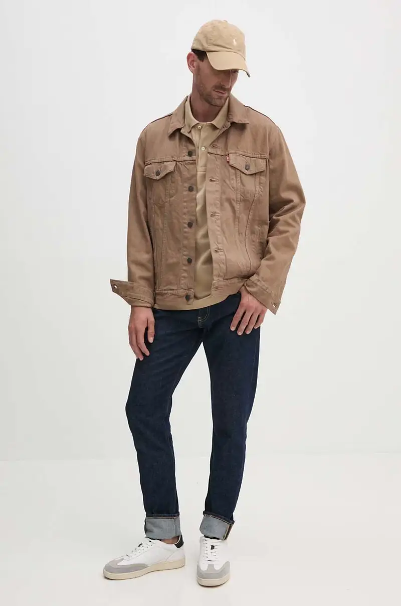 polo in cotone Koszulka Lacoste Polo Classic Fit L1212 02S colore marrone miniatura 2