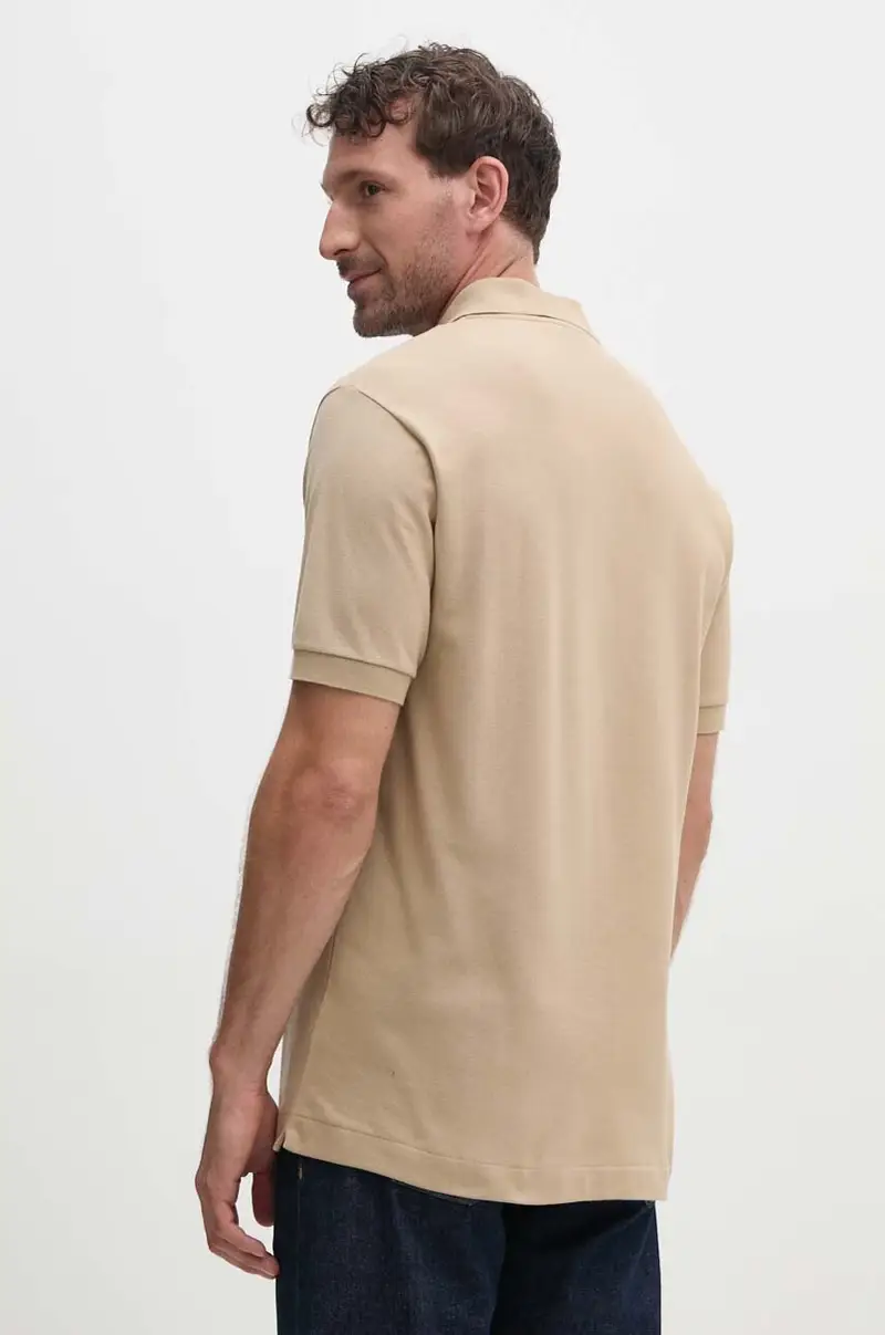 polo in cotone Koszulka Lacoste Polo Classic Fit L1212 02S colore marrone miniatura 3