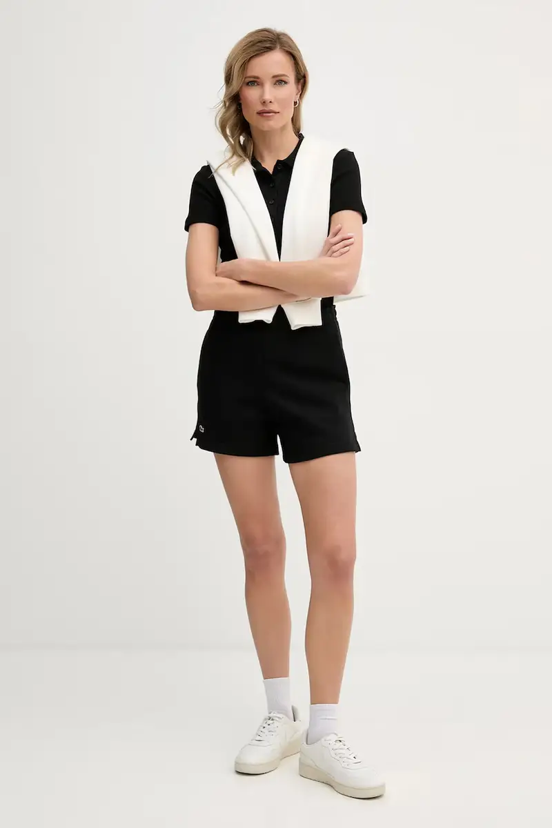 Lacoste Polo Donna Nero 4073185 miniatura 2