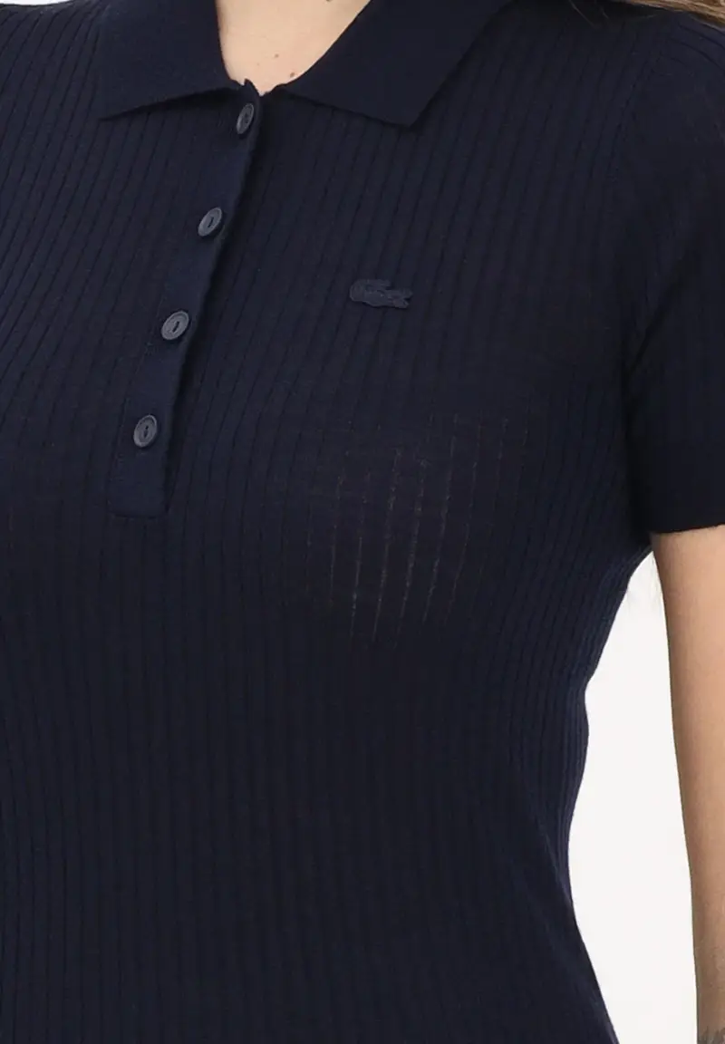 Lacoste Polo Donna Blu 4346372 miniatura 3