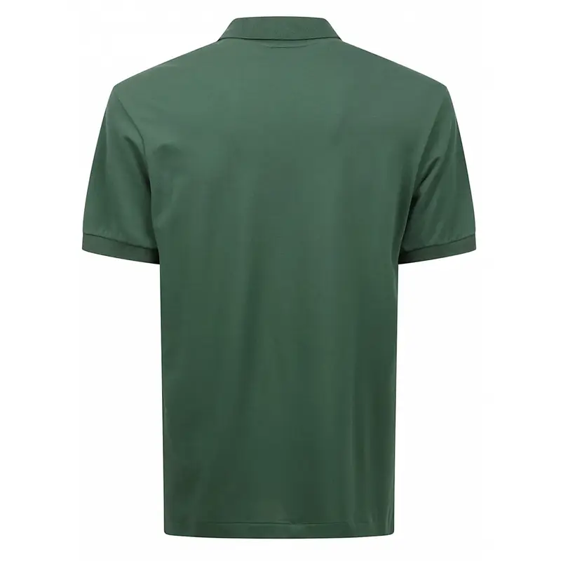 polo verde bottiglia uomo in piqué leggero miniatura 2