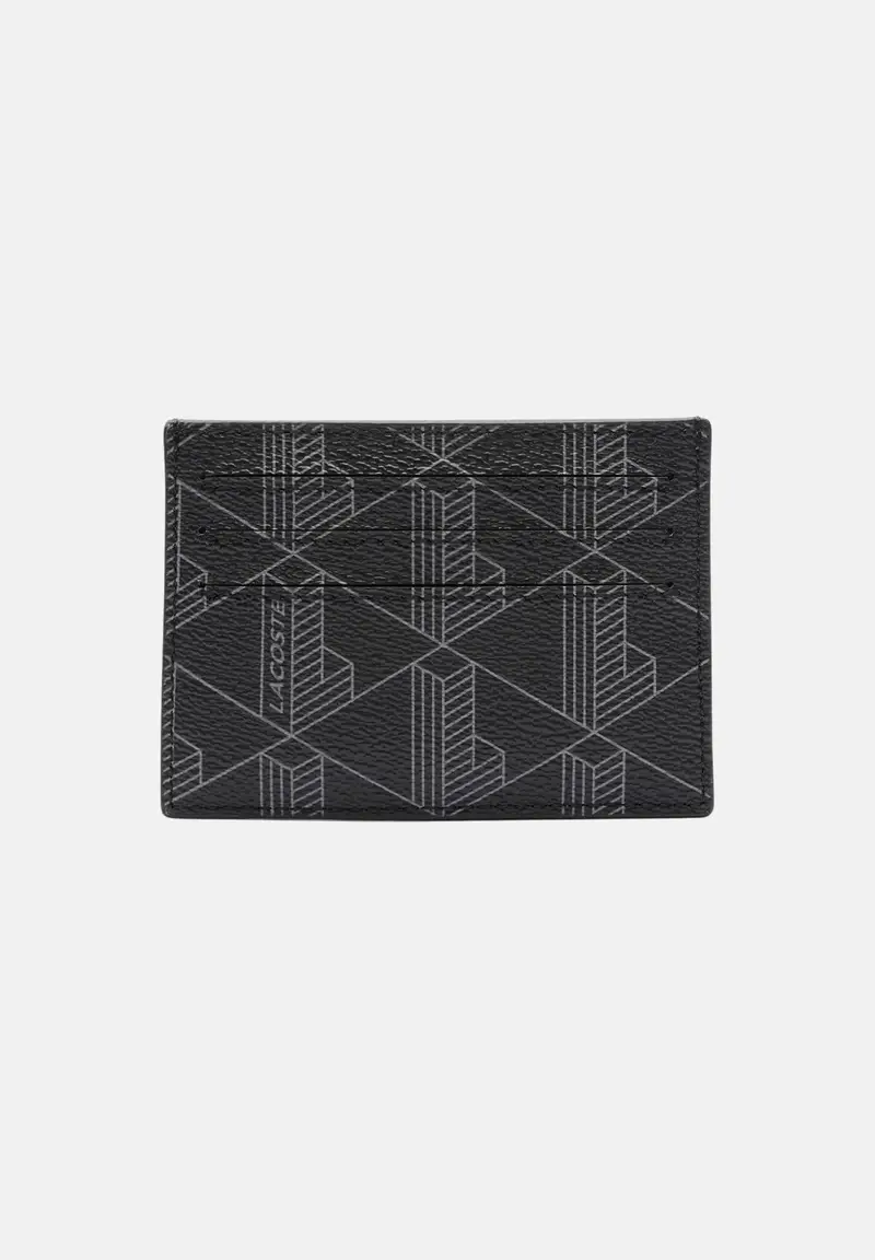 LACOSTE Portacarte Blend nero da uomo miniatura 2
