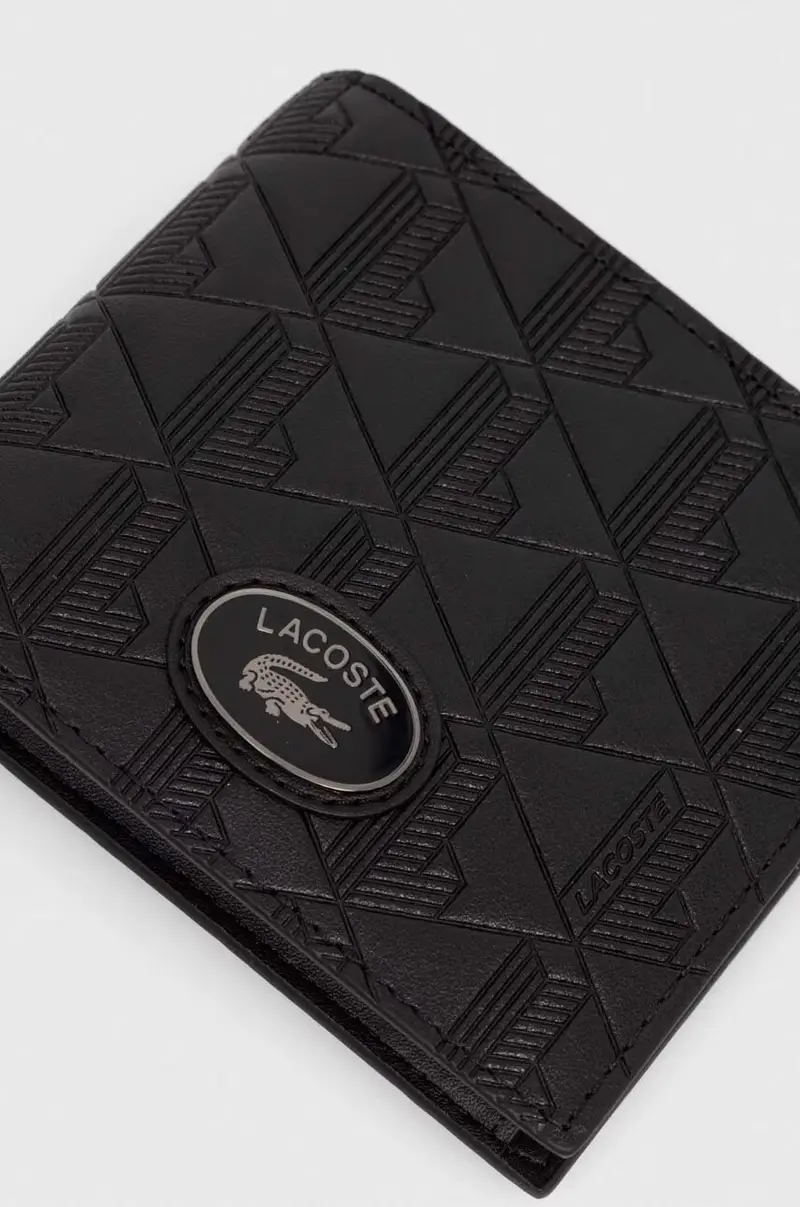 portafoglio in pelle uomo Nero miniatura 3