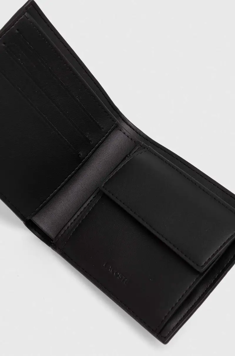 portafoglio in pelle uomo Nero miniatura 4