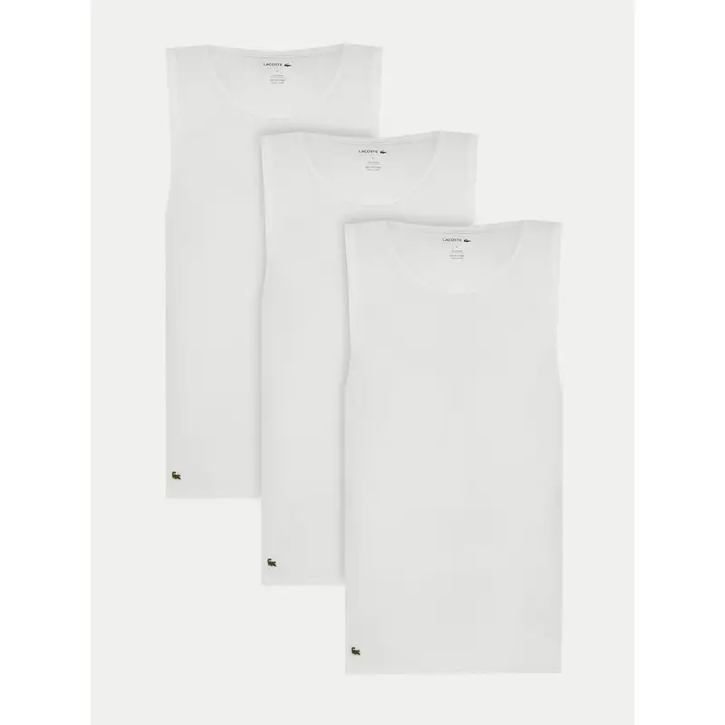 Set di 3 tank top TH9009 Bianco Regular Fit