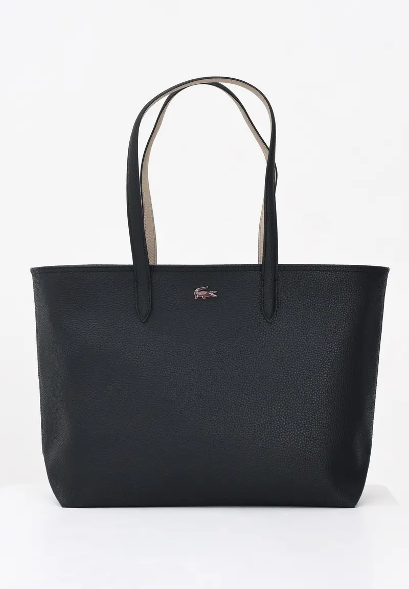 LACOSTE Shopper Anna nera da donna