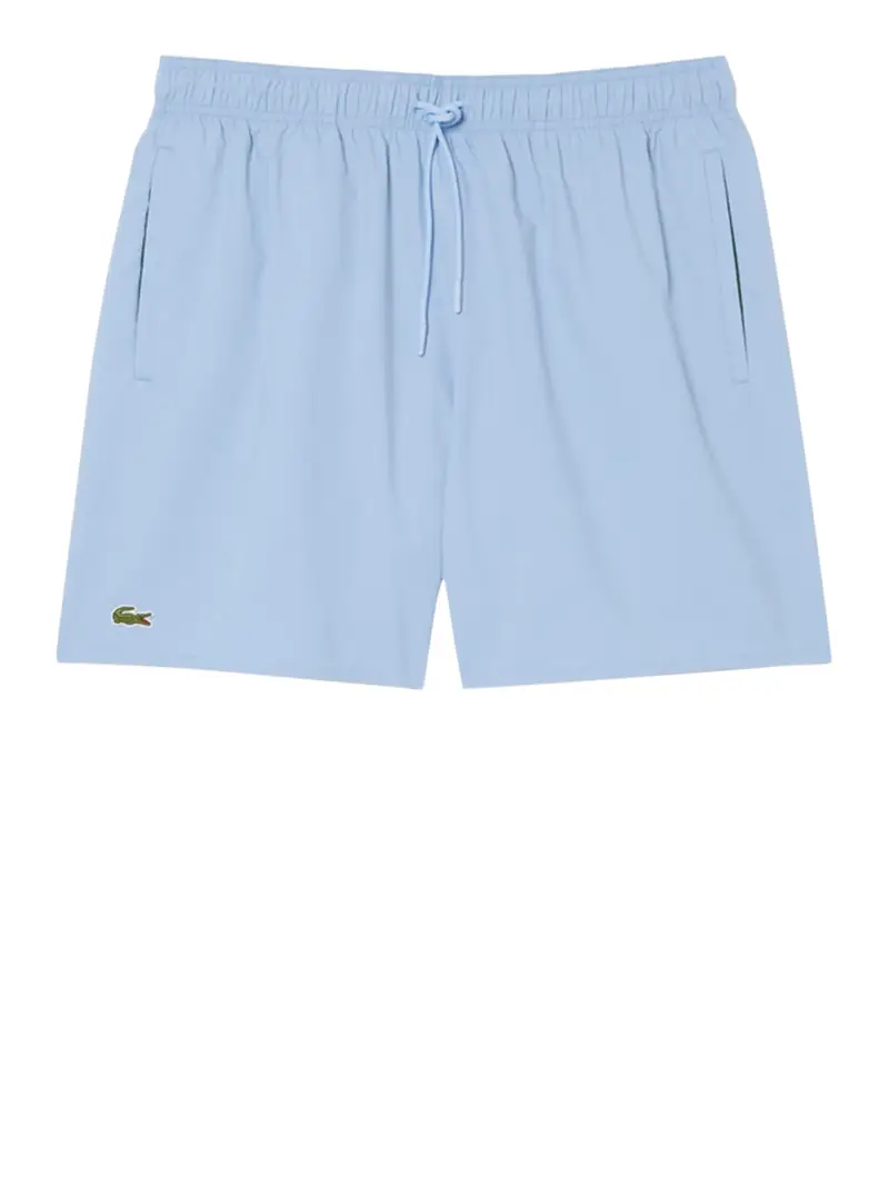 shorts mare lacoste da uomo - celeste