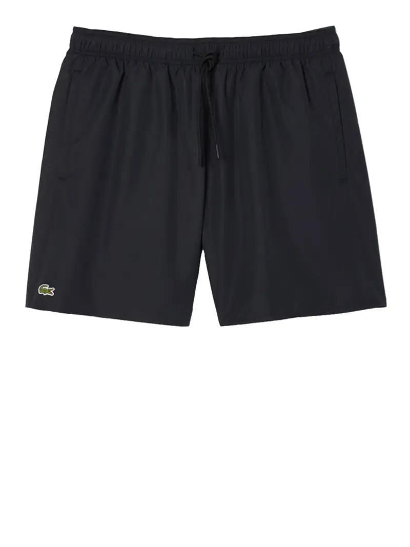 shorts mare lacoste da uomo - nero