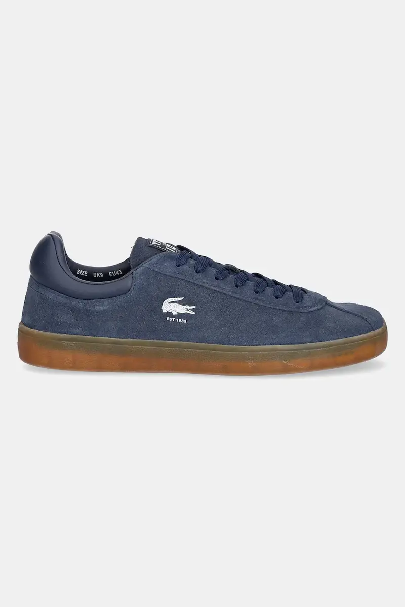 sneakers in camoscio BASESHOT colore blu navy 49SMA0133 miniatura 2