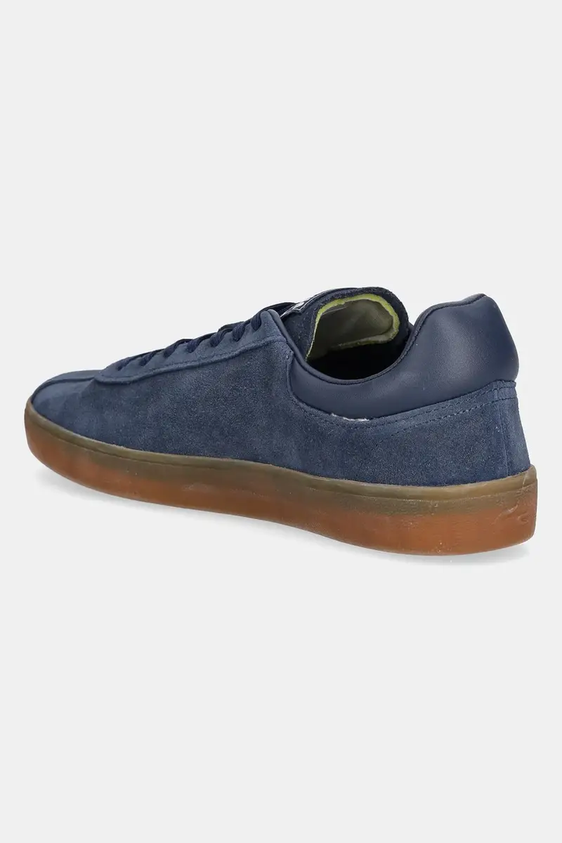 sneakers in camoscio BASESHOT colore blu navy 49SMA0133 miniatura 3