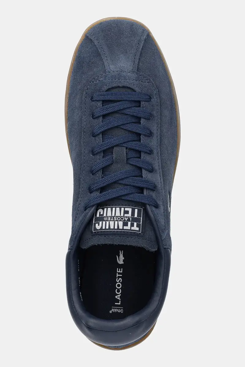 sneakers in camoscio BASESHOT colore blu navy 49SMA0133 miniatura 4