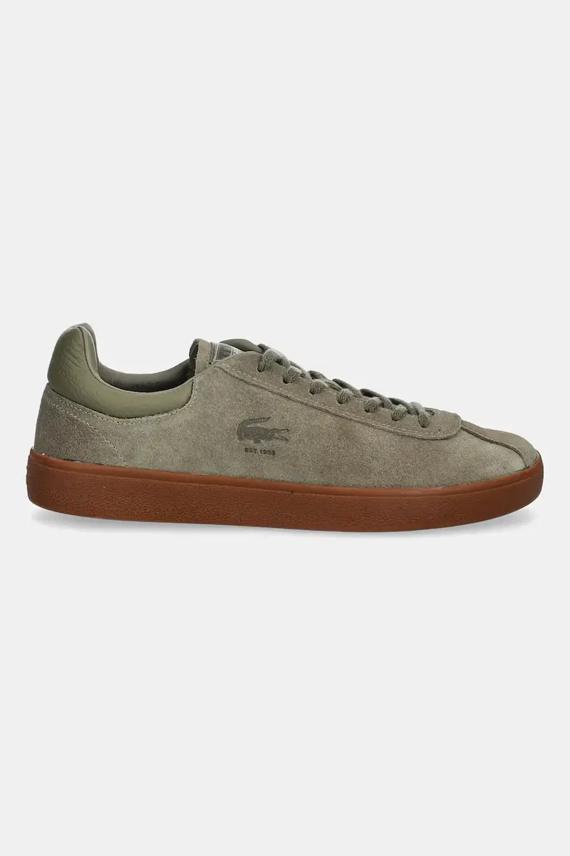 sneakers in camoscio Baseshot Sneakers uomo colore verde 50SMA0022 miniatura 2