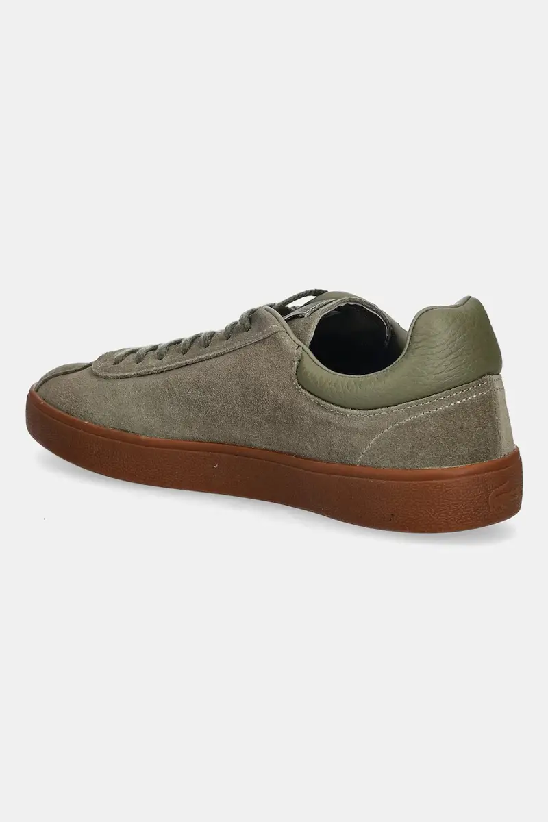 sneakers in camoscio Baseshot Sneakers uomo colore verde 50SMA0022 miniatura 3